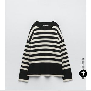 NWT Zara Oversized Striped Sweater